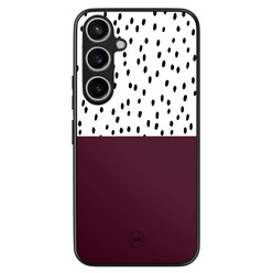 TMK Samsung Galaxy A55 backcover hoesje - Burgundy dots