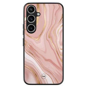 Casevibes Samsung Galaxy A35 backcover hoesje - Rose marble