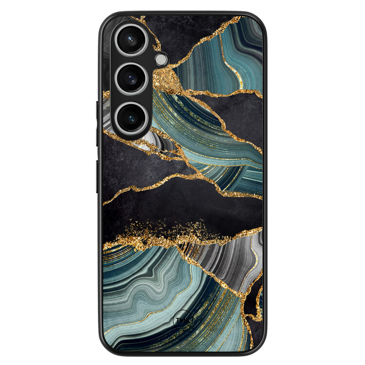 TMK Samsung Galaxy A35 backcover hoesje - Marble Jade Stone