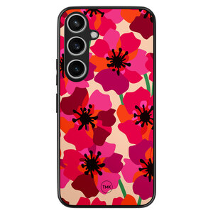 Casevibes Samsung Galaxy A35 backcover hoesje - Pink floral bliss