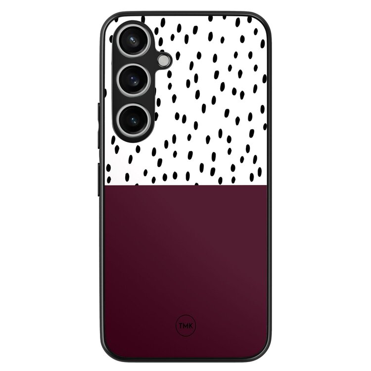TMK Samsung Galaxy A15 backcover hoesje - Burgundy dots