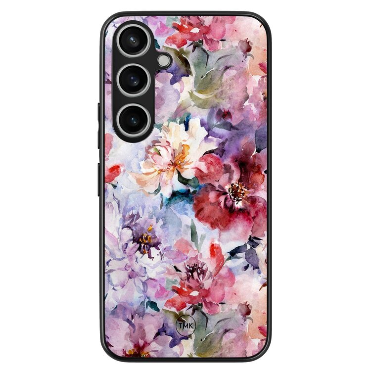 Casevibes Samsung Galaxy A15 backcover hoesje - Bloemen acryl