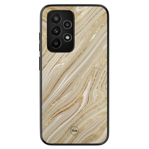 Casevibes Samsung Galaxy A52 backcover hoesje - Golden marble