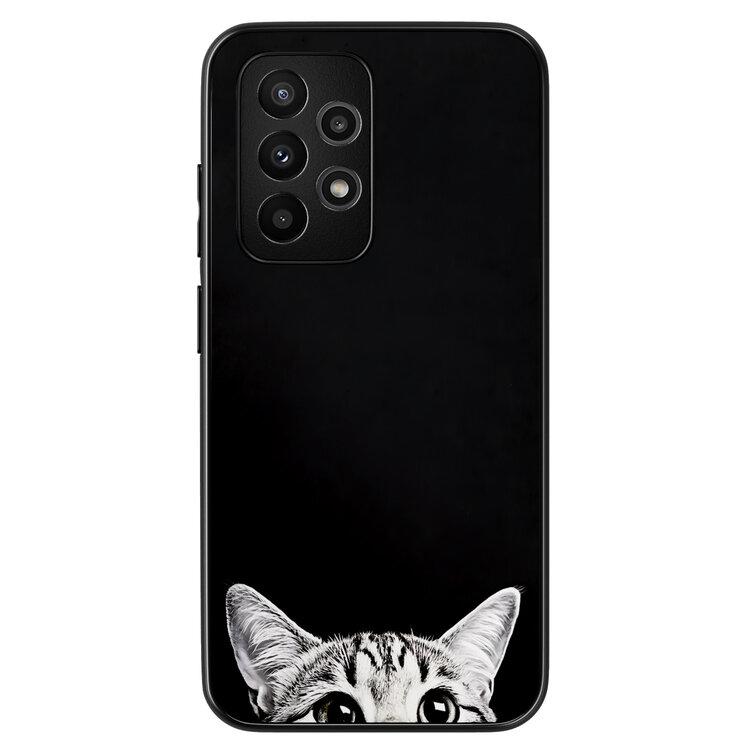 Casevibes Samsung Galaxy A52 backcover hoesje - Kat kiekeboe