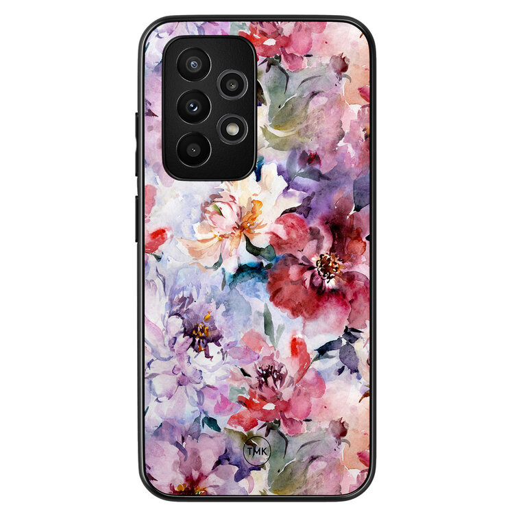 Casevibes Samsung Galaxy A52 backcover hoesje - Bloemen acryl