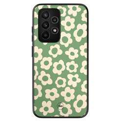 TMK Samsung Galaxy A52 backcover hoesje - Retro cute flowers