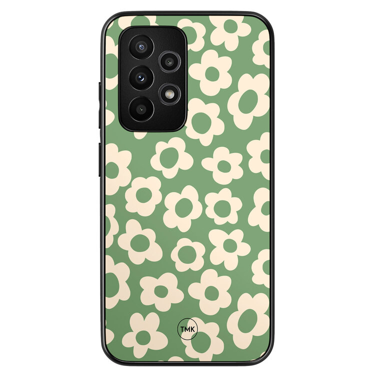 Casevibes Samsung Galaxy A52 backcover hoesje - Retro cute flowers