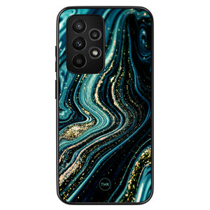 Casevibes Samsung Galaxy A53 backcover hoesje - Blue marble waves