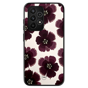 Casevibes Samsung Galaxy A53 backcover hoesje - Burgundy flowers