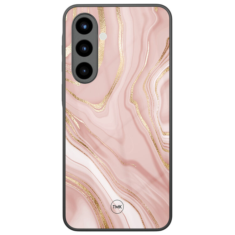 Casevibes Samsung Galaxy A56 glazen hardcase - Rose marble