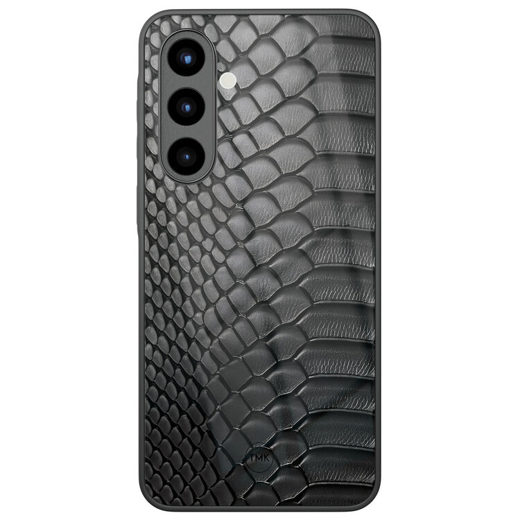 Casevibes Samsung Galaxy A56 glazen hardcase - Black snake
