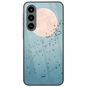 Casevibes Samsung Galaxy A56 glazen hardcase - Moon birds