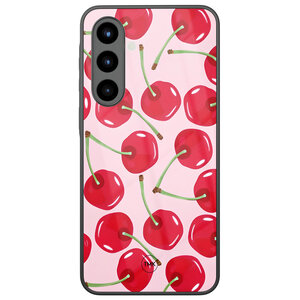 TMK Samsung Galaxy A56 glazen hardcase - Sweet cherry
