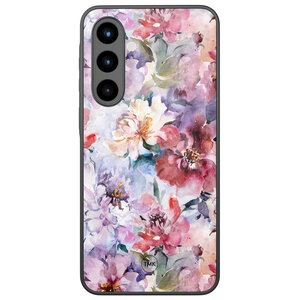 Casevibes Samsung Galaxy A56 glazen hardcase - Bloemen acryl