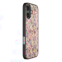 TMK iPhone 16 glazen hardcase - Pastel garden