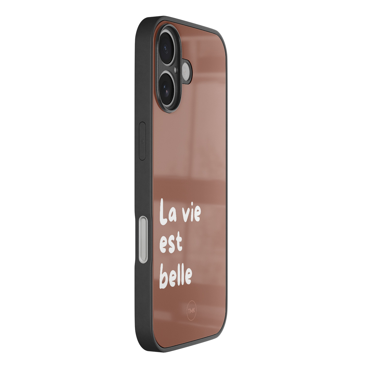 TMK iPhone 16 glazen hardcase - La vie est belle