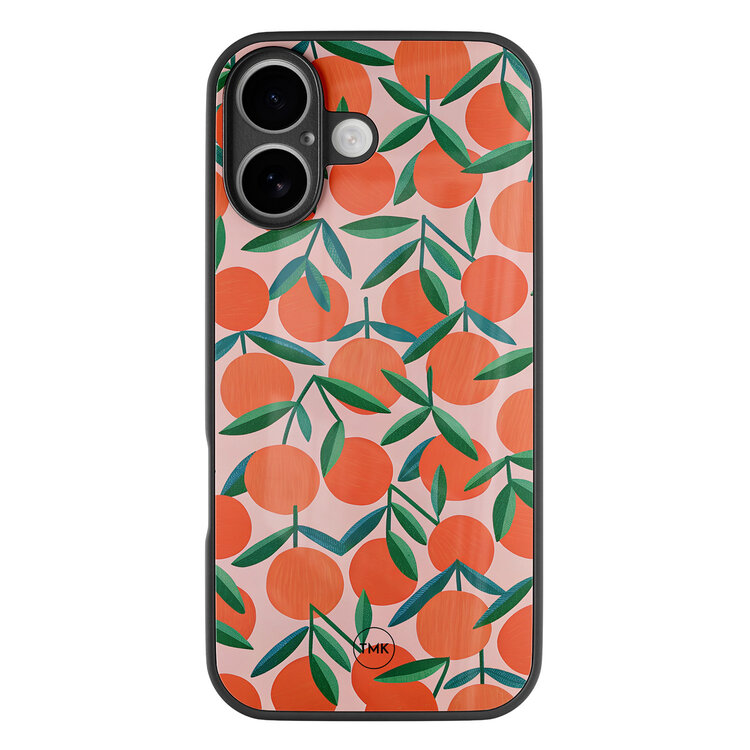 Casevibes iPhone 16 glazen hardcase - Sweet oranges
