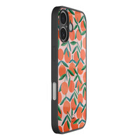 TMK iPhone 16 glazen hardcase - Sweet oranges