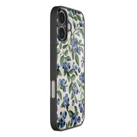TMK iPhone 16 glazen hardcase - Blueberries