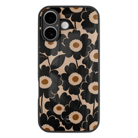 TMK iPhone 16 glazen hardcase - Bloom luxe
