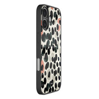 TMK iPhone 16 glazen hardcase - Modern dots