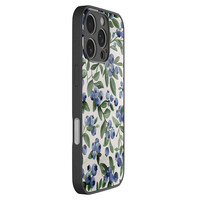 TMK iPhone 16 Pro glazen hardcase - Blueberries