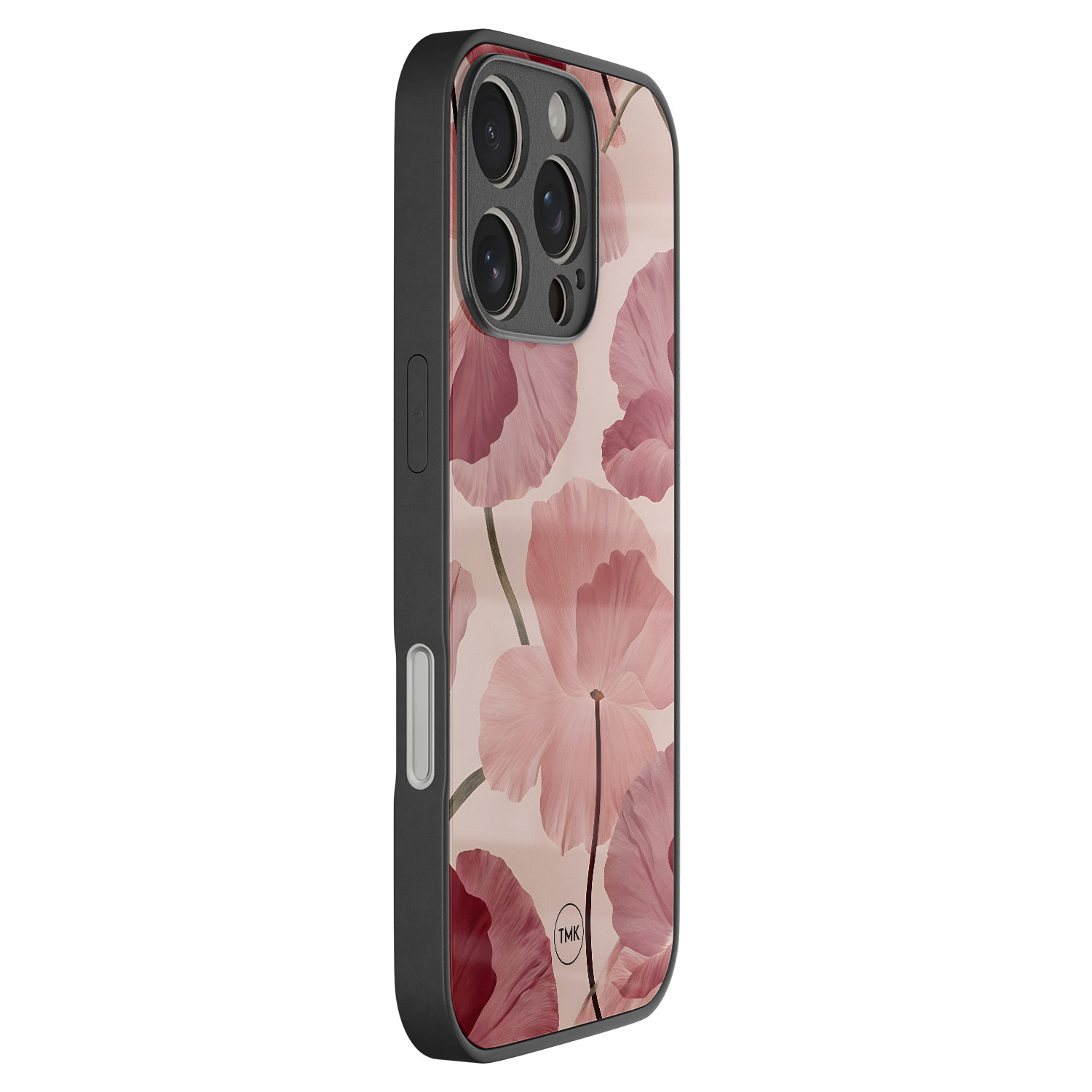 TMK iPhone 16 Pro glazen hardcase - Vintage blossom