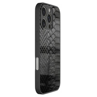TMK iPhone 16 Pro glazen hardcase - Black snake