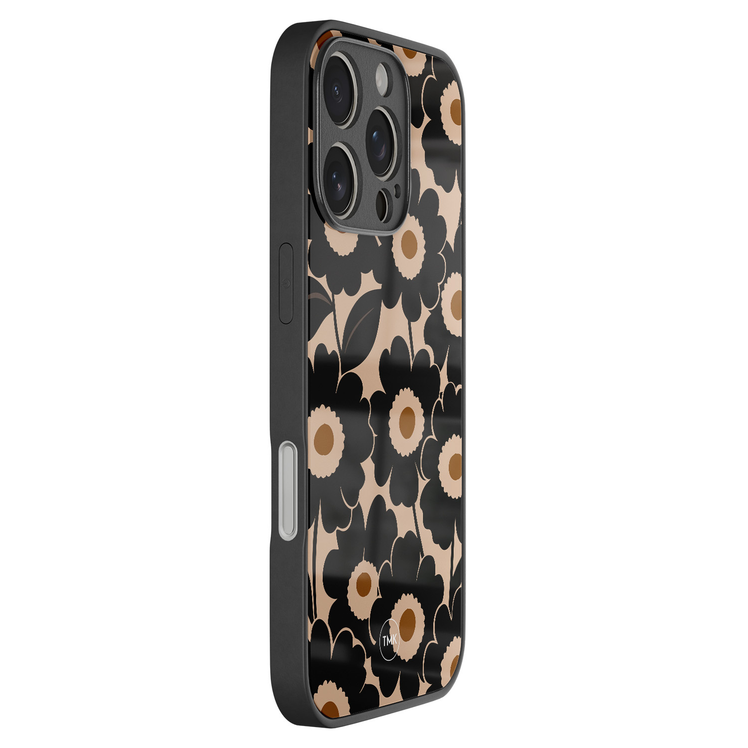TMK iPhone 16 Pro glazen hardcase - Bloom luxe
