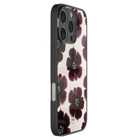 TMK iPhone 16 Pro glazen hardcase - Burgundy flowers