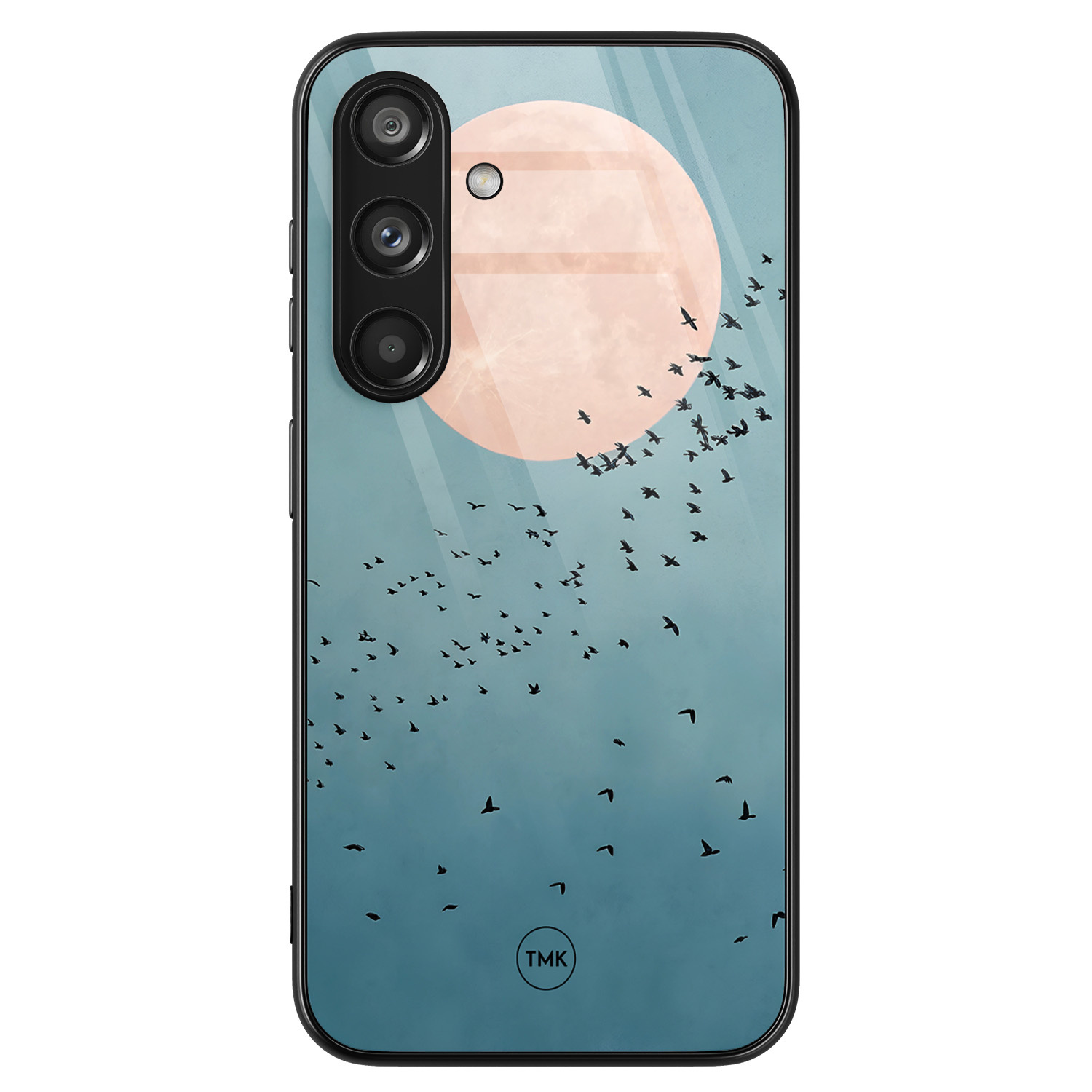 TMK Samsung Galaxy S24 glazen hardcase - Moon birds