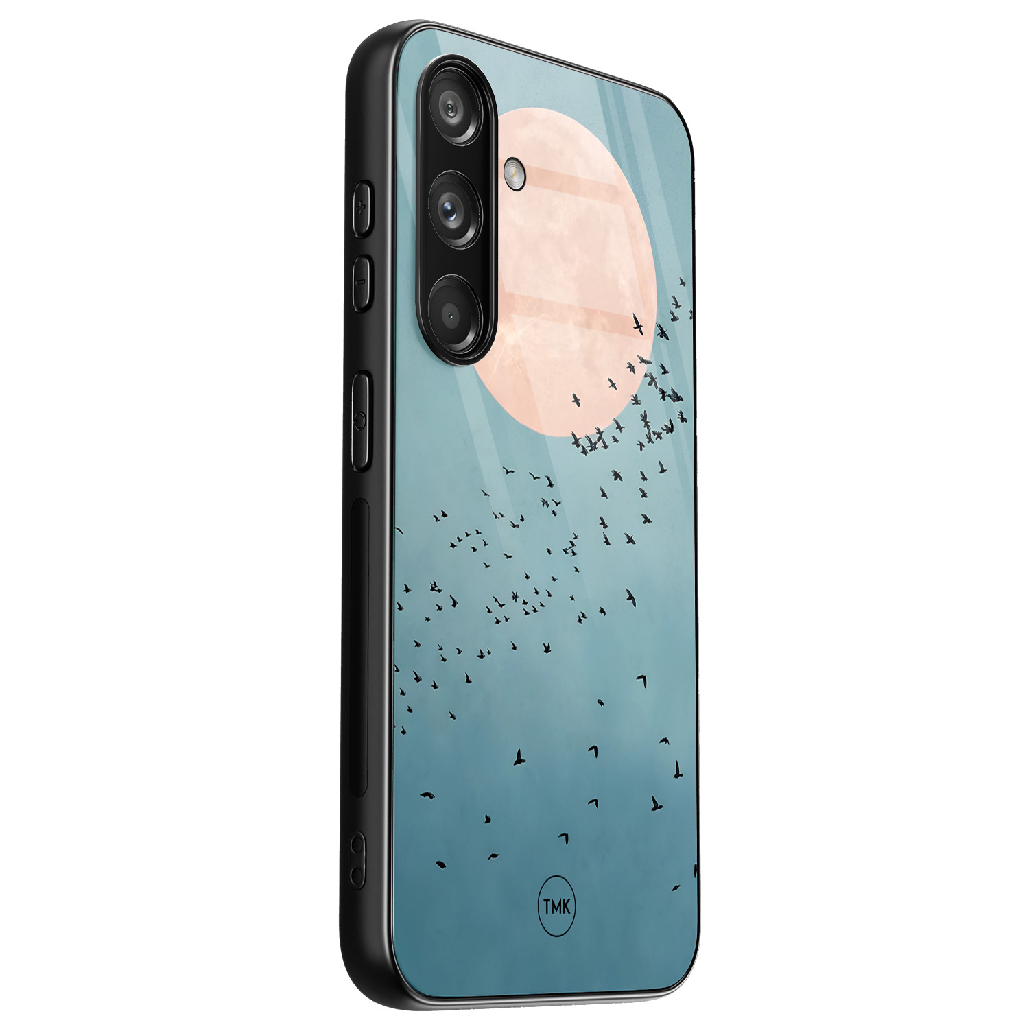 TMK Samsung Galaxy S24 glazen hardcase - Moon birds