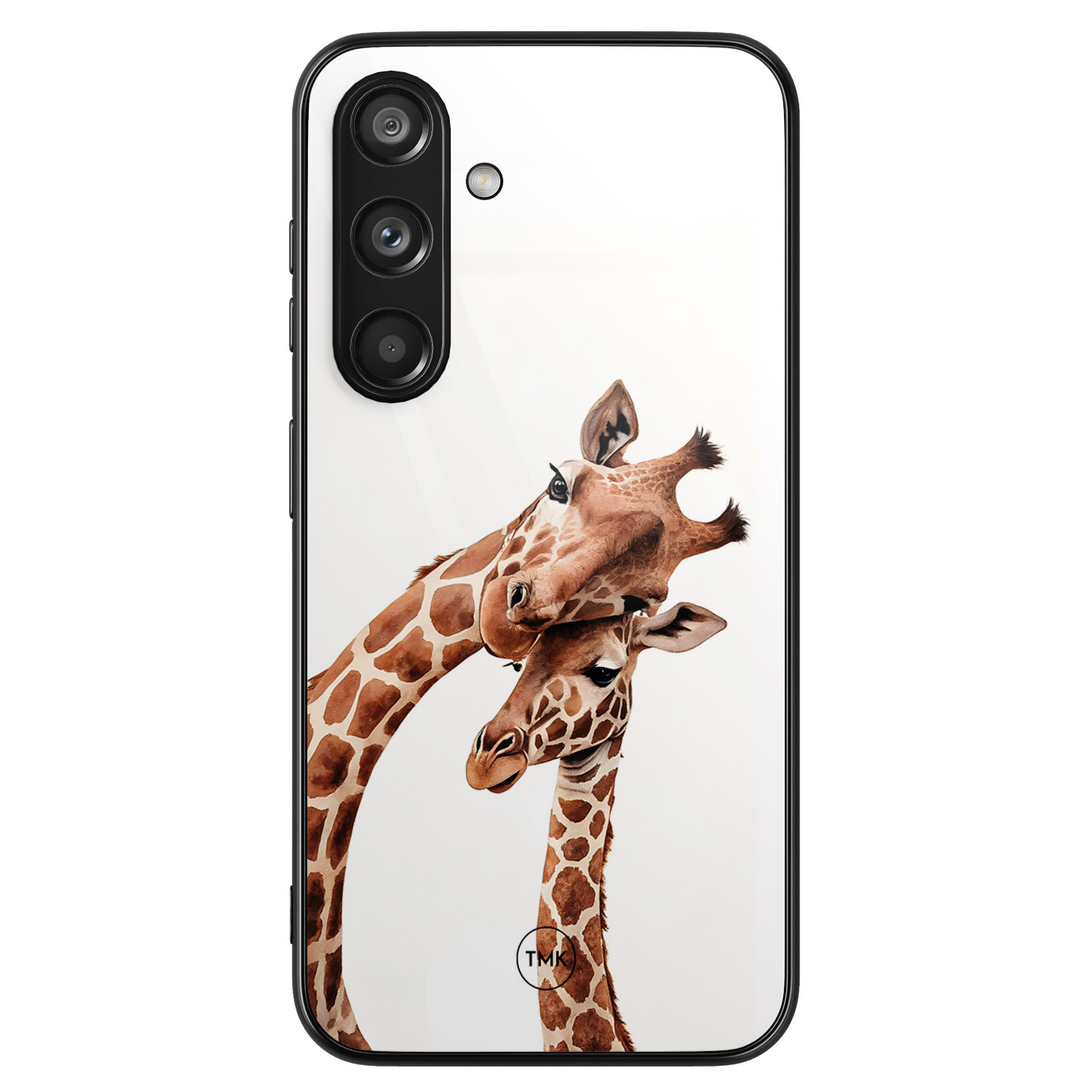 TMK Samsung Galaxy S24 glazen hardcase - Giraffen