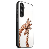 TMK Samsung Galaxy S24 glazen hardcase - Giraffen