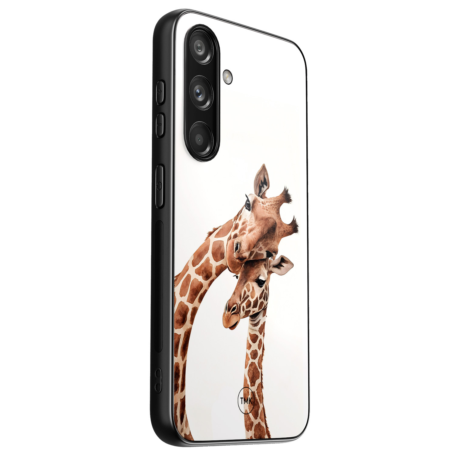 TMK Samsung Galaxy S24 glazen hardcase - Giraffen