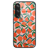 TMK Samsung Galaxy S24 glazen hardcase - Sweet oranges