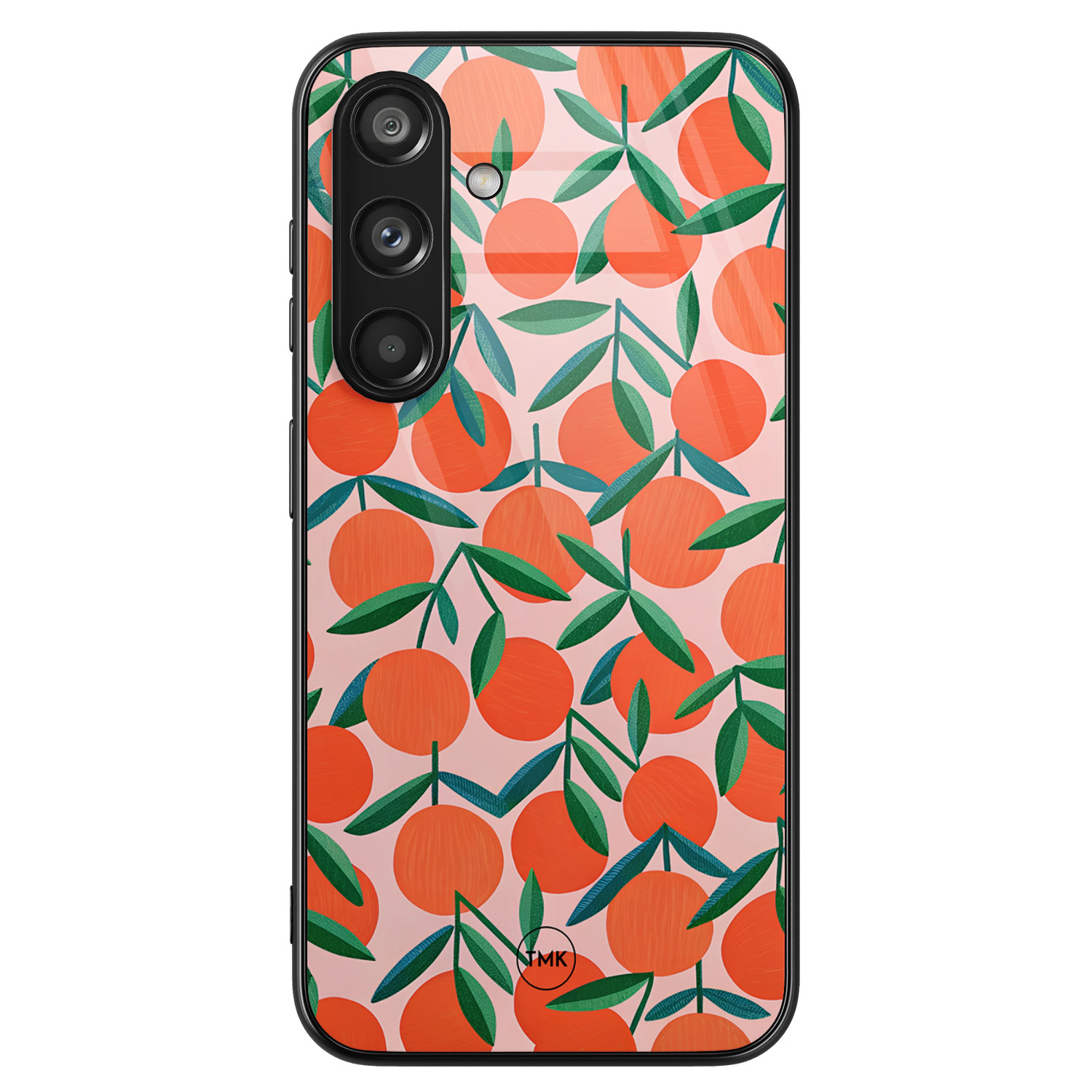 TMK Samsung Galaxy S24 glazen hardcase - Sweet oranges