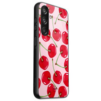TMK Samsung Galaxy S24 glazen hardcase - Sweet cherry
