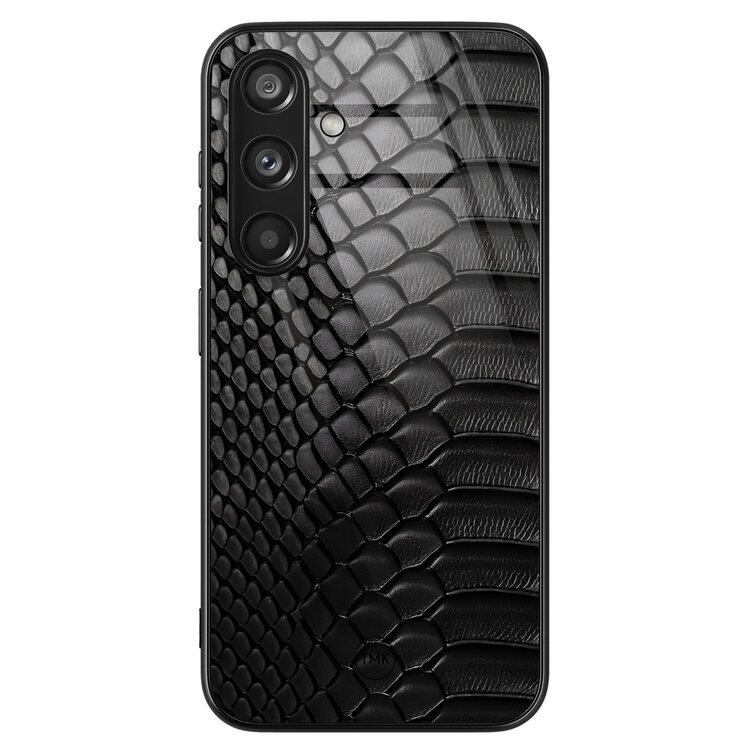 TMK Samsung Galaxy S24 glazen hardcase - Black snake