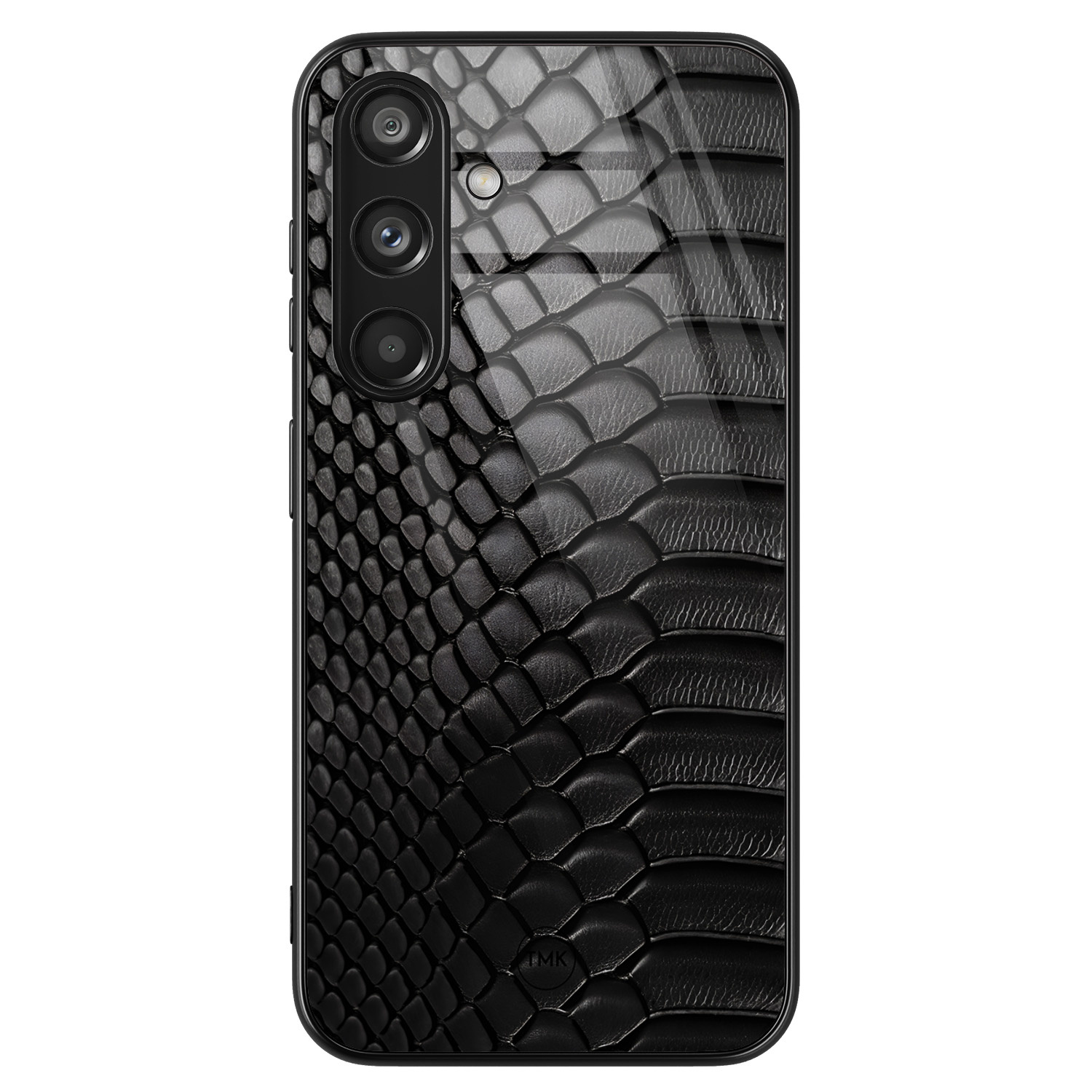 TMK Samsung Galaxy S24 glazen hardcase - Black snake