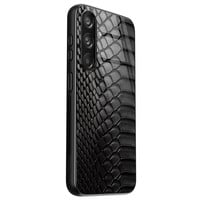 TMK Samsung Galaxy S24 glazen hardcase - Black snake