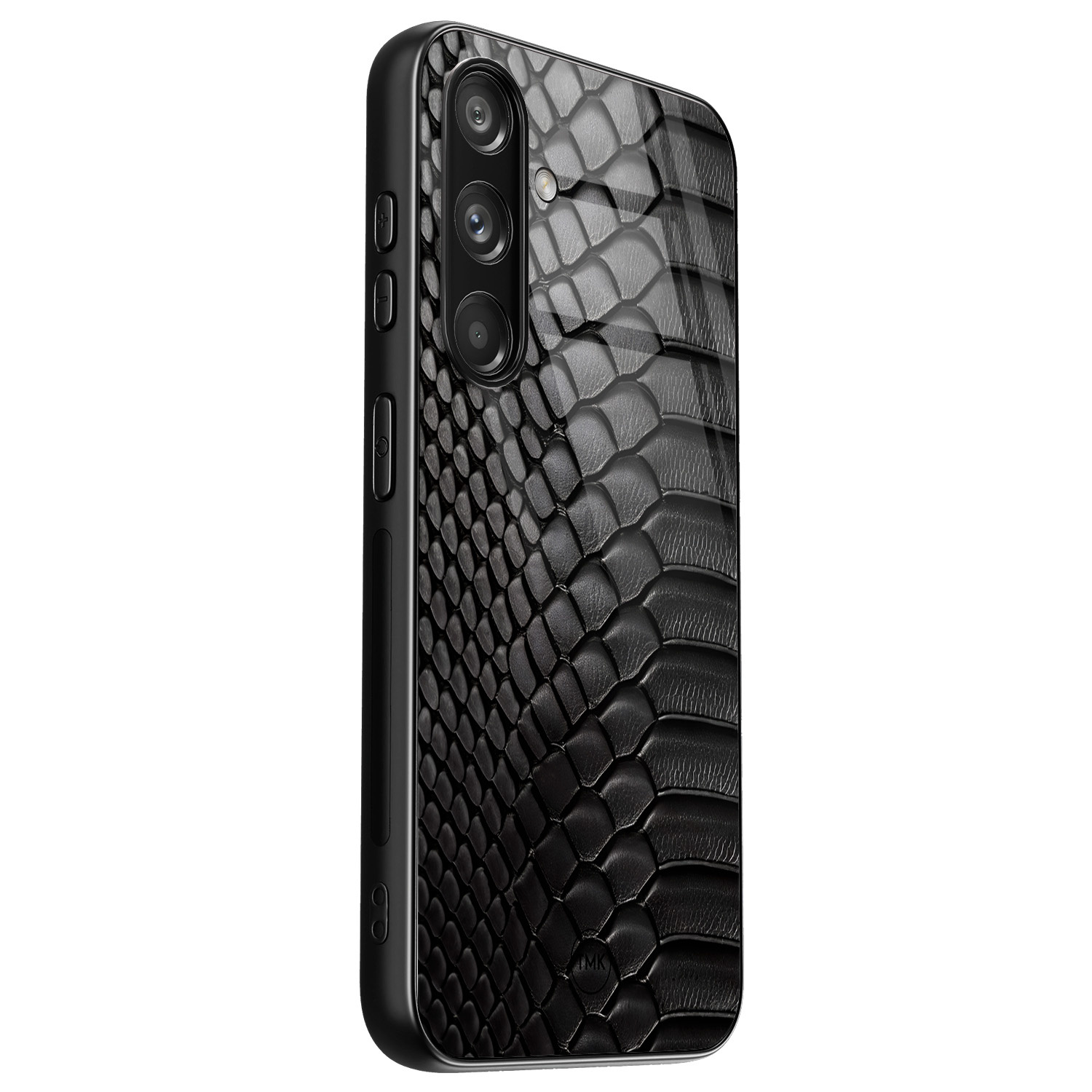 TMK Samsung Galaxy S24 glazen hardcase - Black snake