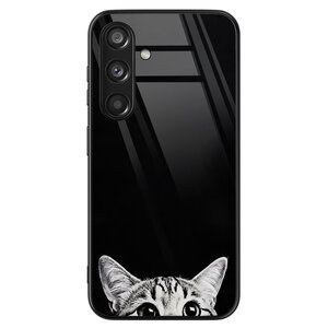 TMK Samsung Galaxy S24 glazen hardcase - Kat kiekeboe