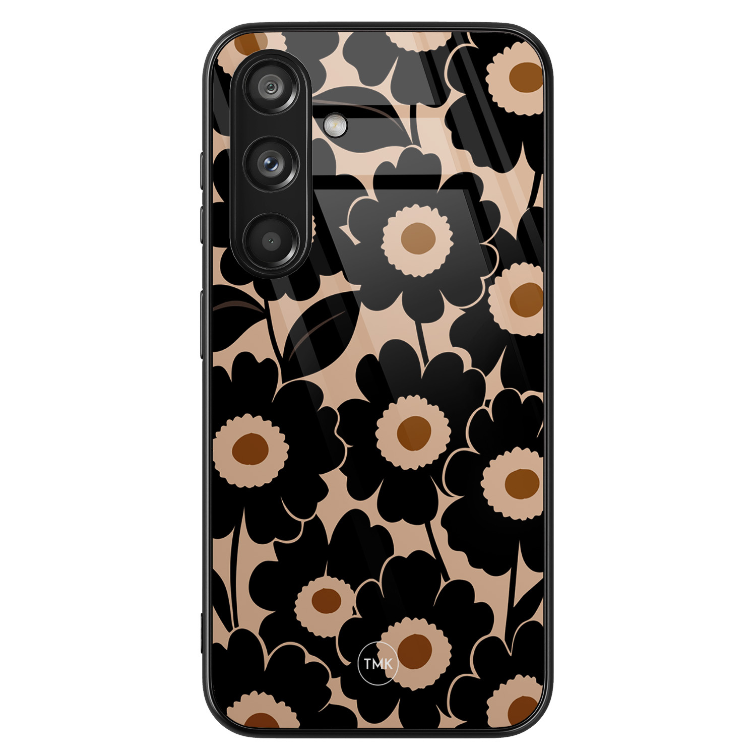 TMK Samsung Galaxy S24 glazen hardcase - Bloom luxe