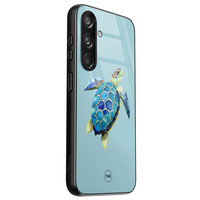 TMK Samsung Galaxy S24 glazen hardcase - Schildpad