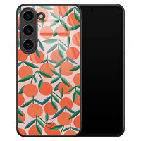 TMK Samsung Galaxy S23 glazen hardcase - Sweet oranges