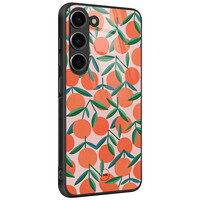 TMK Samsung Galaxy S23 glazen hardcase - Sweet oranges
