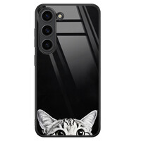TMK Samsung Galaxy S23 glazen hardcase - Kat kiekeboe