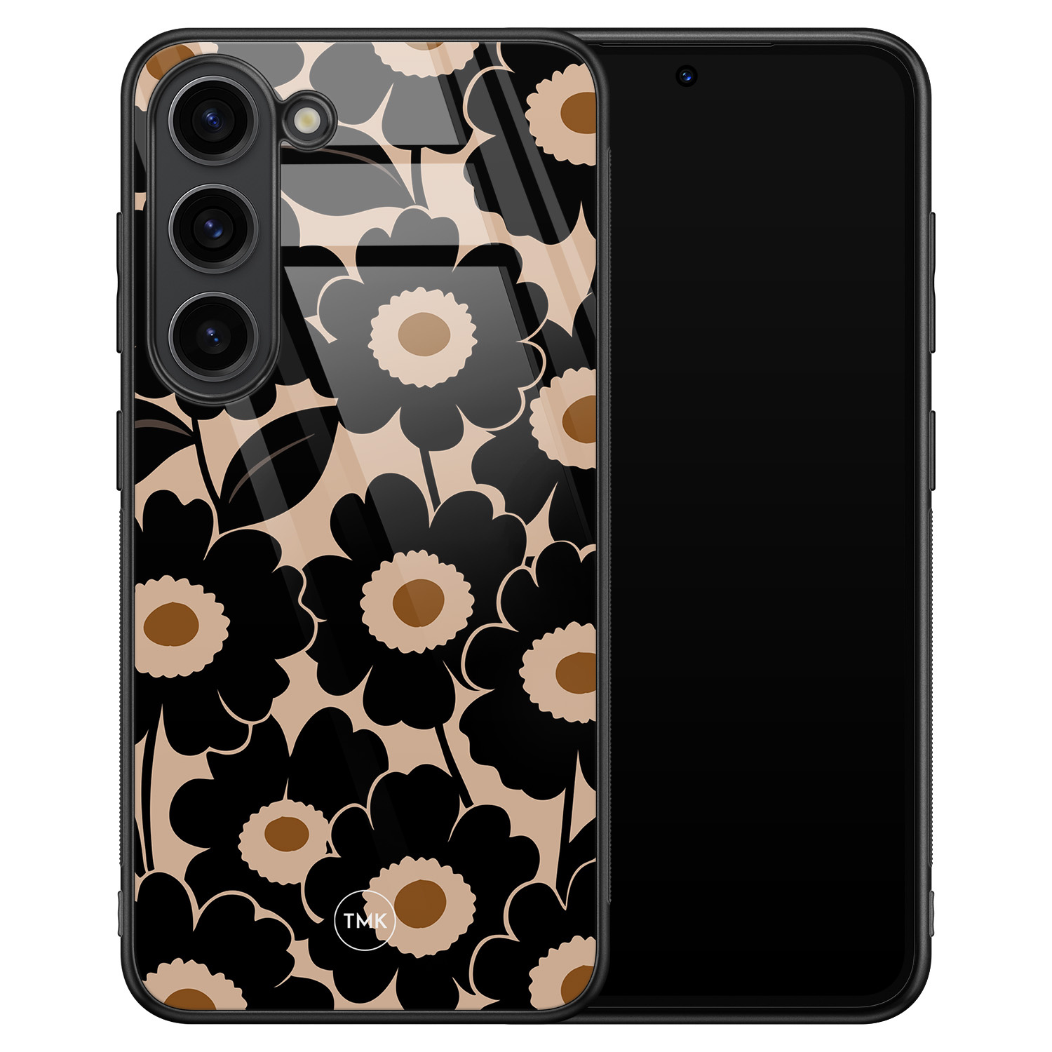 TMK Samsung Galaxy S23 glazen hardcase - Bloom luxe