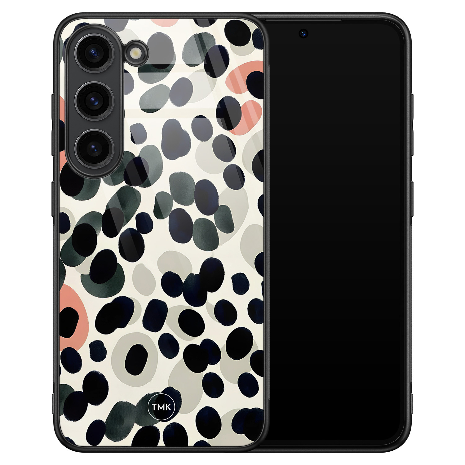 TMK Samsung Galaxy S23 glazen hardcase - Modern dots